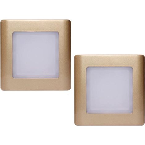 Set di 2 luci notturne a LED: luce notturna a incasso e lampada da terra a LED con sensore sonoro e luminoso, luce bianca calda per corridoi, passaggi e scale. (1/5)