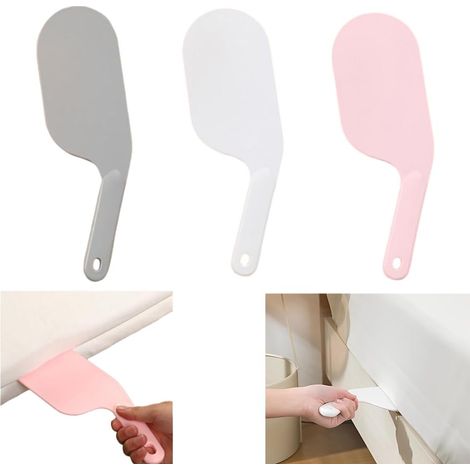 Sollevatore per materassi in plastica da 3 pezzi, pratico strumento per piegare le lenzuola, strumento per sollevare i materassi, angolo del letto, lenzuola, assistente per cambiare le lenzuola, adatt