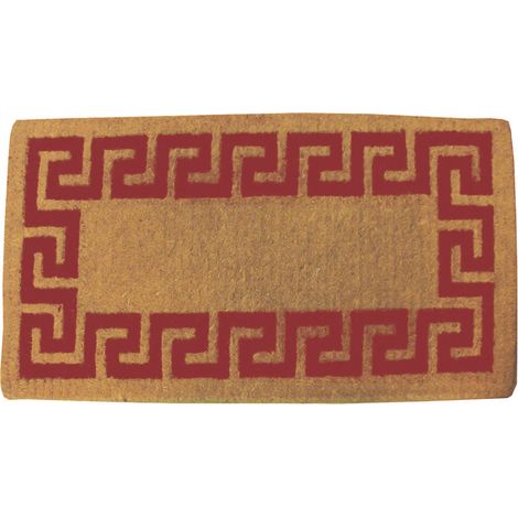 Zerbino imperiale  di cocco annodato a mano rosso - spessore mm 38 - Misure: cm 45x90