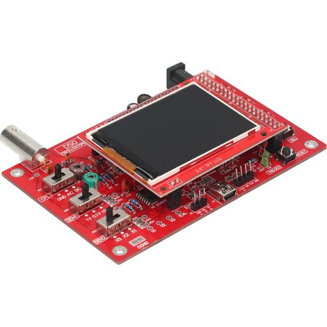 Kit d'oscilloscope numérique de poche TFT 2,4 pouces avec étui de protection et sonde, ensemble d'apprentissage électronique entièrement assemblé (1/5)