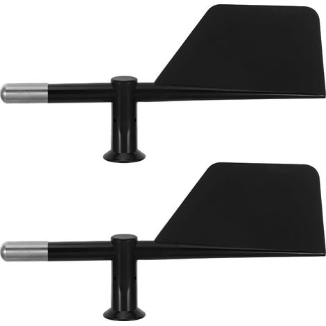 2 coques d'aileron arrière pour anémomètre extérieur (vitesse et direction du vent) - Boîtier de capteur de mesure - Aileron arrière de rechange en plastique pour anémomètre (1/5)