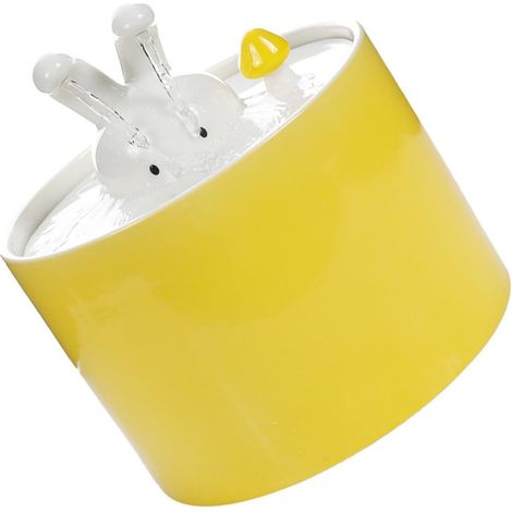 Trinkbrunnen für Haustiere aus Keramik, 1er-Set, geeignet für Katzen und Hunde, innovatives Design, großes Fassungsvermögen, glatte Oberfläche, praktisch