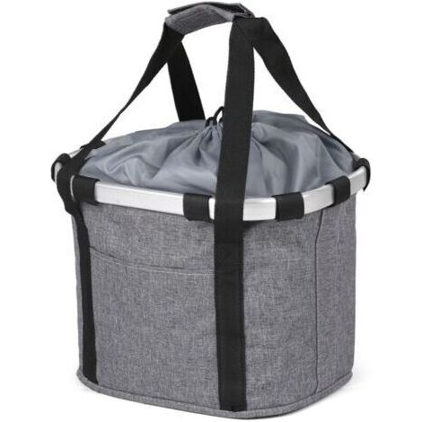 BUNTHAUS Panier de vélo pliable, panier de guidon de vélo amovible, porte-panier en toile avant de vélo, chariot pour animaux de compagnie facile à installer pour pique-nique, shopping, petits animaux (1/4)