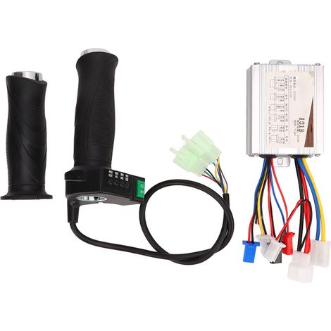 Gebürsteter Gasgriff und Regler – Effiziente Wärmeableitung, 4 Geschwindigkeiten, 24 V 500 W – Elektro-Dreirad-Motor-Kit (1/5)