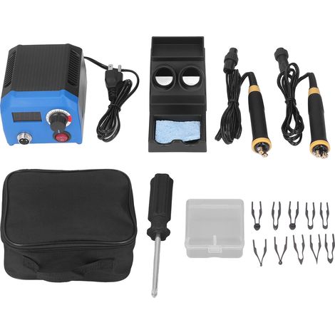 Kit de pyrogravure à température réglable sans paliers, design ergonomique, durable, pour bois et gourdes, prise américaine 100/120V (1/5)