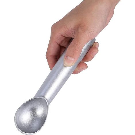 Ergonomischer Eisportionierer aus massivem Edelstahl für Eiscreme, Keksteig und Frozen Yogurt