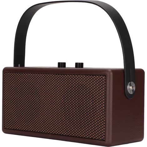 Retro-Bluetooth-Lautsprecher für Zuhause, Reisen und Outdoor-Aktivitäten – Braun (1/5)