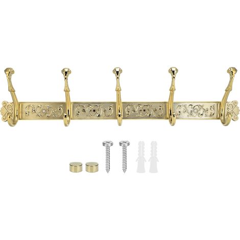 Patère de salle de bain en alliage de zinc de style européen antique pour suspendre manteaux, vestes, chapeaux et serviettes (1/5)