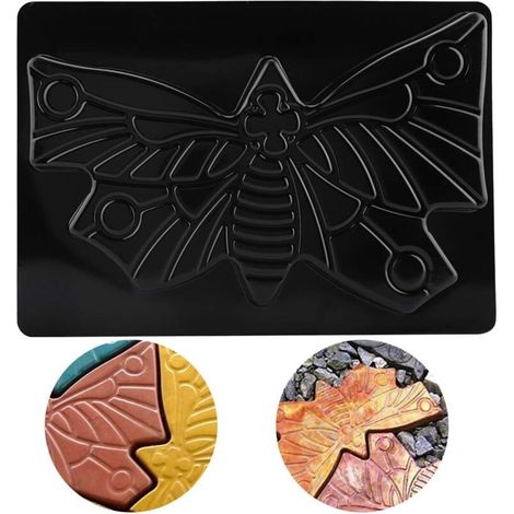 Paving Mold - 1 Piece Butterfly Shaped Mold, Stepping Stone, Concrete Mold for Walkway, Driveway, Garden Path (1/5)