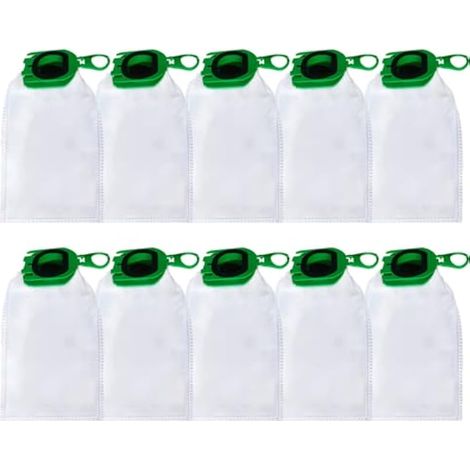 10 Sacs d'Aspirateur pour Vorwerk Kobold VB100 FP100 Aspirateur, Sac À Poussière de Rechange pour Vorwerk Kobold VB 100 FP 100 Aspirateur