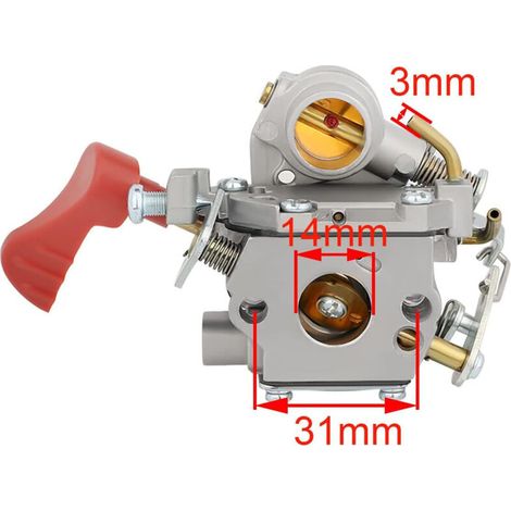 Carburation C1M-W44 pour Débroussailleuse PP338PT PP033 PP133 PP333 (1/4)