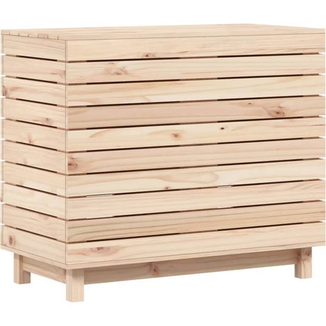 Maison Exclusive - Wäschetruhe 88,5x44x76 cm Massivholz Kiefer