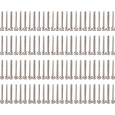 Lot de vis à tête cylindrique à six pans creux en acier inoxydable SS304 M3 (25 mm) (1/5)