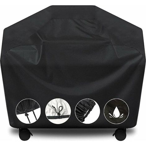 Housse de barbecue résistante à l'eau – Housse de gril à gaz pour Weber Spirit et Genesis – Ajustement sécurisé avec sangles velcro – 57 x 24 x 46 cm (1/5)