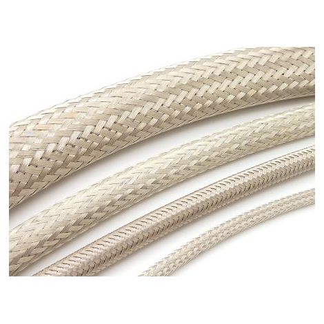 Gaine Tressée 20mm RS PRO en Cuivre, 50m ( Prix pour Bobine de 50 Mètres )