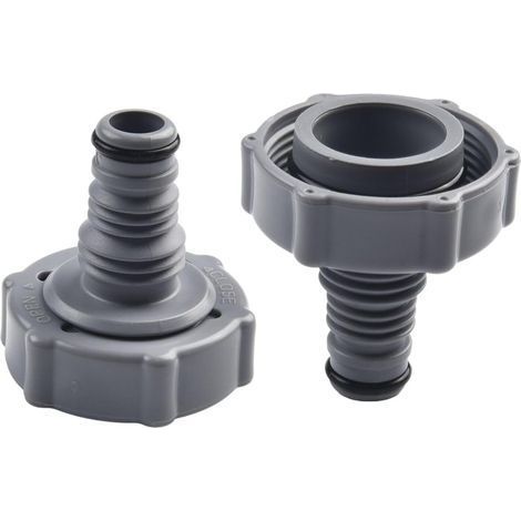 P6H1419 Vanne de Vidange Adaptateur de Tuyau pour Piscine Adaptateur de Drainage pour Vidanger L'Eau Compatible avec Tuyau de Piscine Accessoire de Piscine en Plastique (1/5)