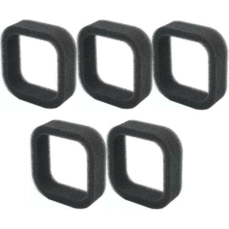 Lot de 5/10/20 filtres à air en éponge compatibles avec divers débroussailleuses, filtre à air éponge pour tondeuse universelle 50 mm x 43 mm (5 pièces) (1/4)