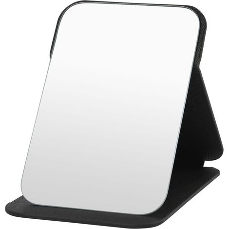 Miroir de Maquillage, Portable Table Miroir Pliable Super HD Multi Angle Pliant en Cuir PU Facile à Transporter, 16.5x11cm