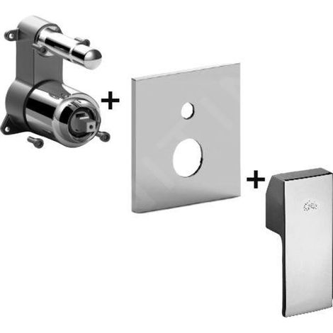 Paffoni Elle - Mitigeur encastré pour 2 sorties, chrome ELBOX015CR (1/2)