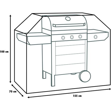 Primaster Schutzhülle 155x70x100 cm Universal Gasgrills Grillwagen Abdeckung (1/3)