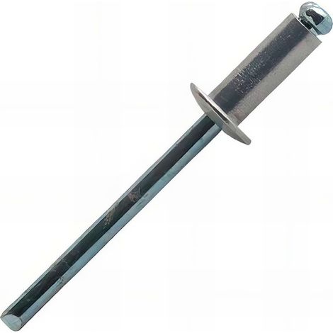 Rivet Alu-acier Tete Plate Diam 3 2 X 10 Mm - Sbox De 500