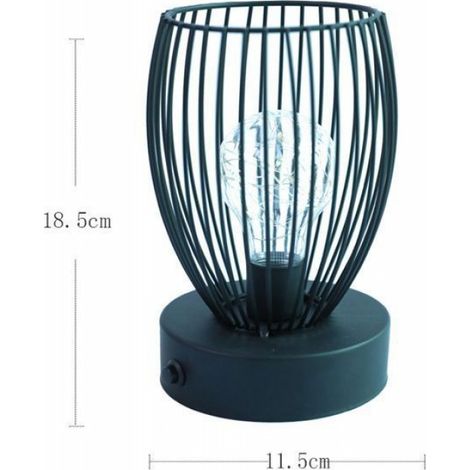 2 Lampe de table, Fer forgé, LED, Lumière chaude, Intérieur, Extérieur (1/5)