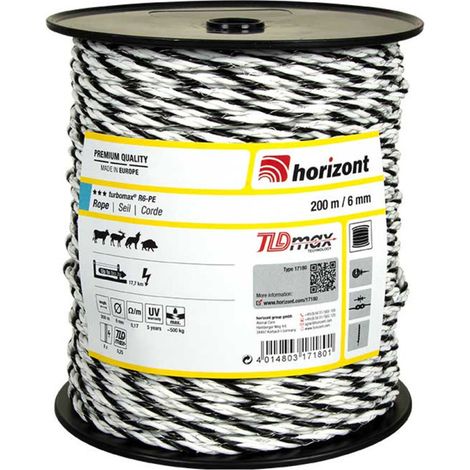 Elektroband für Zäune 200 m / 6 mm R6 Premium-Band für lange Zäune Garantiert konstanten Stromfluss (1/5)