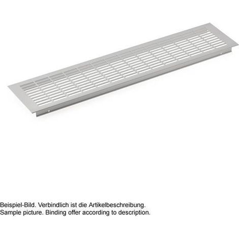 Naber Lüftungsgitter 2, 500 x 110 mm, Alu silberfarben (1/2)