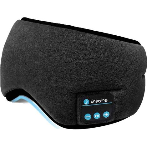 Antifaz para dormir, Bluetooth 5.0, música inalámbrica, oscurecimiento total, ideal para viajes. (1/5)