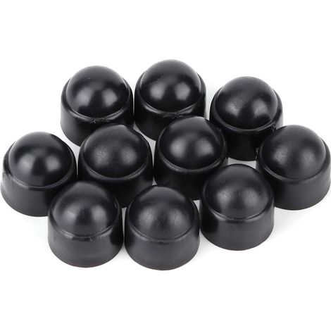 Keenso Lot de 10 capuchons protection hexagonaux en plastique M8 (1/5)