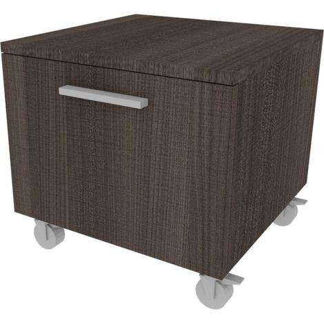 Cassettiera con ruote - Design moderno per cameretta e ufficio - Olmo jerez scuro