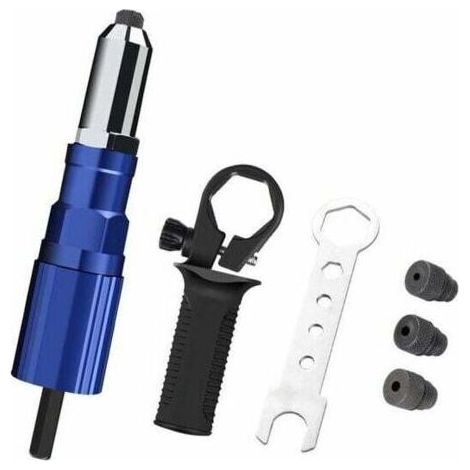Pistolet à rivets électrique 2.44.8mm Rivet écrou pistolet adaptateur de foret outil de rivetage écrou tirer rivet outil (1/4)