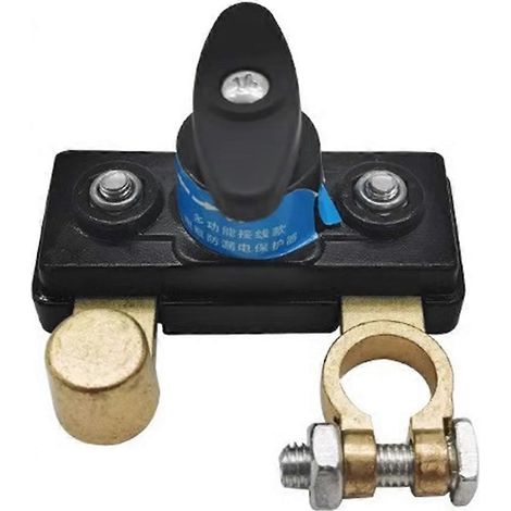 Interrupteur coupe-batterie universel 12 V/24 V pour batterie de voiture, avec protection contre les fuites. (1/5)