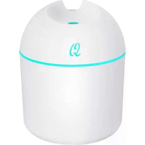Humidificateur d'air portable MINI 220 ml avec diffuseur d'huiles essentielles et veilleuse LED intégrée pour la maison, la voiture et le bureau. (1/4)