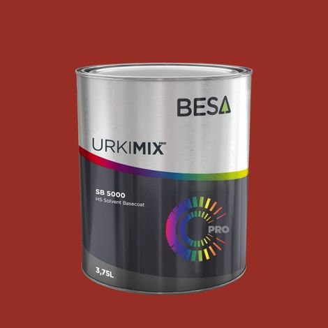 Pot de peinture Polyuréthane / bi composant Rouge Tomate RAL 3013  Mat - 1 kg