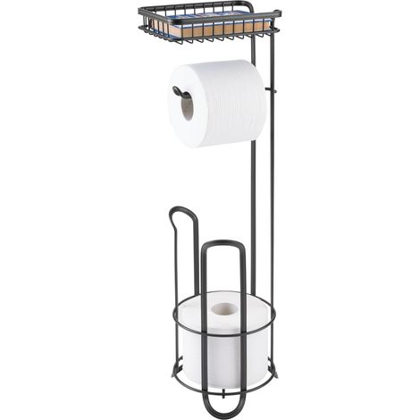 Porte-rouleau de papier toilette autoportant, sans perçage (1/4)