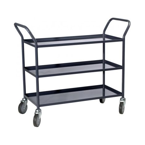 Tischwagen mit 3 Etagen aus Blech 935 x 435 mm 200 kg - FIMM - 880005285