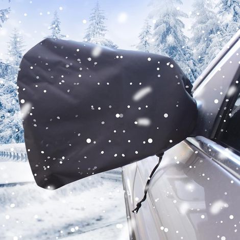 Lot de 2 Housses de rétroviseur pour Camping-Car - Protection Contre Le Gel, la Neige, la Pluie, Les déjections d'oiseaux pour Camion, SUV (30,5 x 27,9 cm) (1/5)