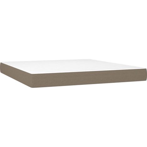 Maison Exclusive - Materasso a Molle Insacchettate Rigidità Media Grigio Tortora 180x200x20 cm