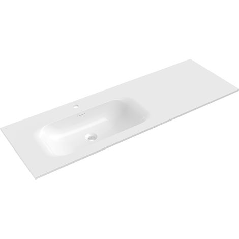 Mexen Vela lavabo empotrado izquierdo 141 x 46,5 cm, blanco brillante - 25231400L (1/3)