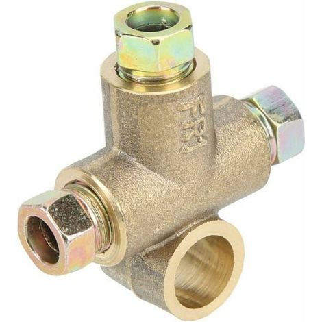 1 Adaptateur 3 voies,Té de frein,alliage,M10,tuyau 3/16 pouces,véhicule (1/4)