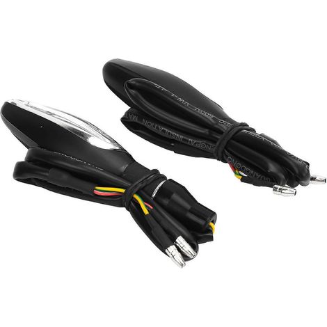 Stück 12V Motorrad-Blinker, fließendes Licht, gelb, wasserdicht, Blinker, Kontrollleuchten, universell F (1/5)