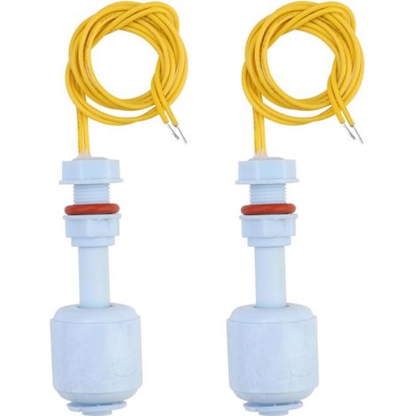 Deux interrupteurs à flotteur verticaux pour le niveau d'eau, capteur de niveau d'eau, 10 watts, 52 mm