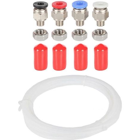 Boîtier de séchage de filament pour imprimante 3D PC4-M6 avec connecteur pneumatique et écrou, tube PTFE 2,5 x 4 mm pour filaments PLA et ABS (1/5)
