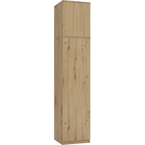 SD-50 Armadio con Modulo Superiore, Porte, Mensole, Rovere Artisan, per Cabina Armadio, Camera, Studio (1/5)