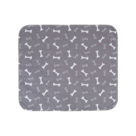 Lot de 1 tapis de dressage pour chien, lavables, réutilisables, super absorbants, anti-fuites, antidérapants, pour chats et chiens - S 60 x 40 cm - Gris (1/5)