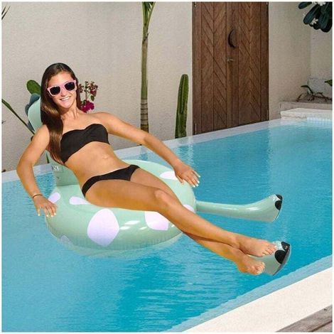 1 Pcs Inflatable Pool Float Circular Buoy for Swimming and Water Activities Colorful Raft, Comfortable and Portable, for Women and Men, Beach, Garden, River, Lake and Relaxation (1/4)