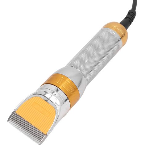 Elektrische Schermaschine in Silber für Schafe, Ziegen, Katzen, Hunde und andere Haustiere. EU-Stecker 100–240 V. (1/5)