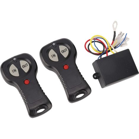 Kit de télécommande sans fil universelle 12 V pour treuil de voiture ou camion (1 paire) (1/5)