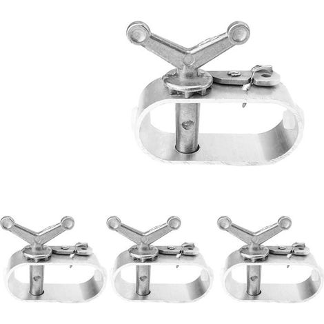 4 Pièces Tendeur Fil A Linge,Alliage D'Aluminium Tendeur Cable,Câble Tendeurs De Câble En Acier,Pour Bâche De Piscine,Paraso[CA74] (1/5)